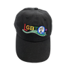 LGBTQ+ Running Embroidered Logo Cap | Black Cotton Twill Unisex Racer Hat | Lightweight & Quick-Dry Sports Accessory