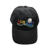 LGBTQ+ Golf Embroidered Logo Cap | Black Cotton Twill Unisex Golf Hat | Lightweight & Quick-Dry Sports Accessory