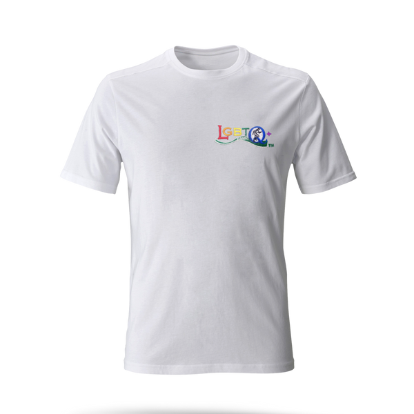 LGBTQ+ Running Embroidered Logo Tee-Shirt | Short Sleeves Dry-Fit Training T-Shirt | Crew Neck Sports Top